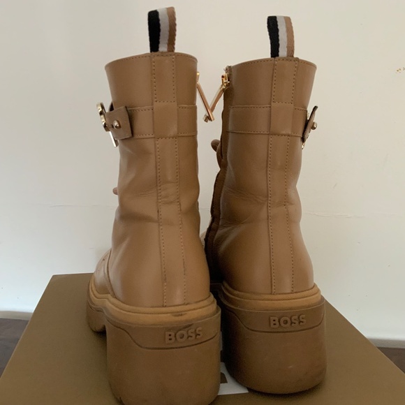 Hugo BOSS Leather Combat Boots - Picture 2 of 9
